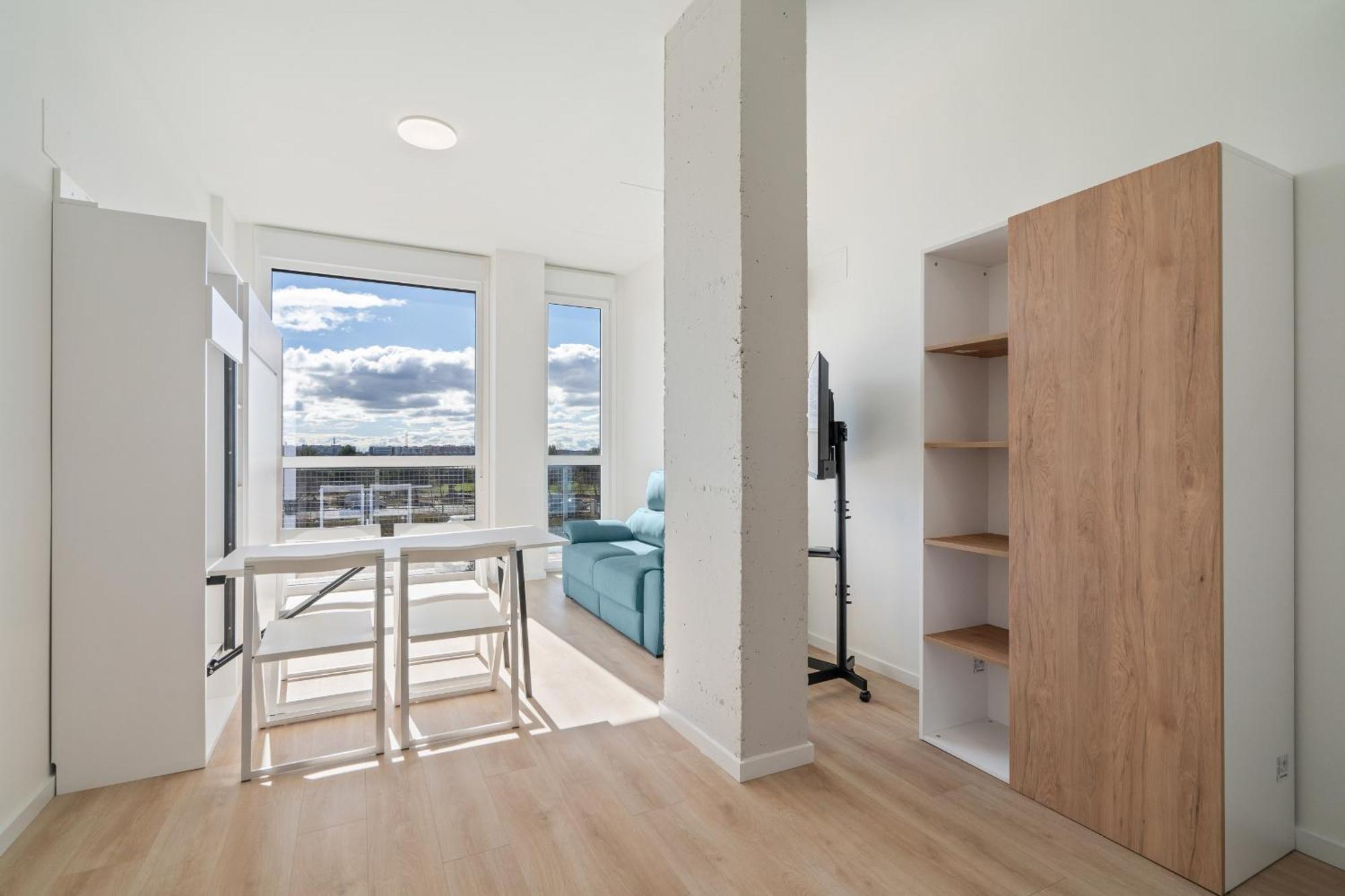 Apartamento Loft Reformado Industrial Con Garaje Alquiler Temporal Madrid Exterior foto