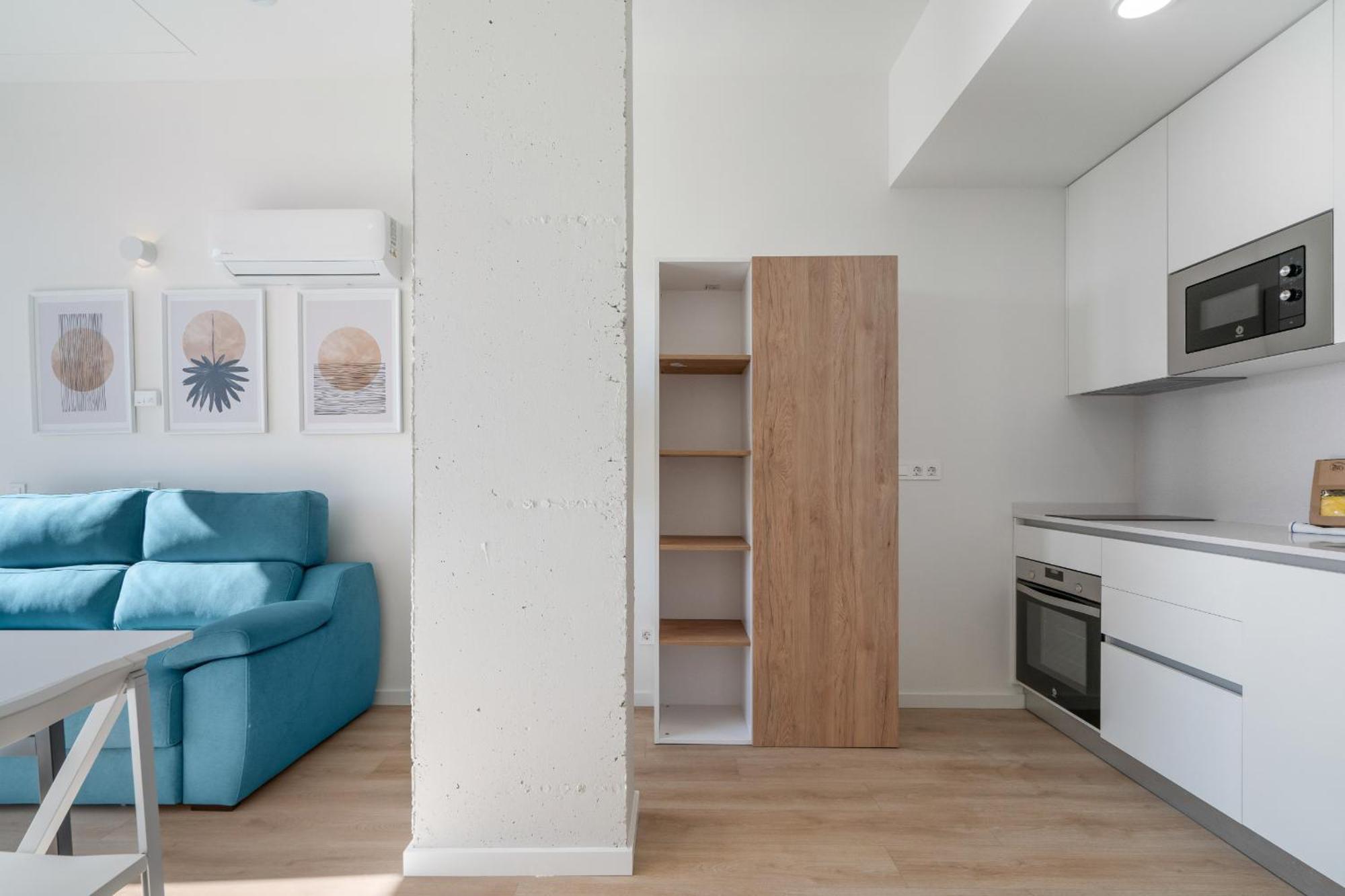 Apartamento Loft Reformado Industrial Con Garaje Alquiler Temporal Madrid Exterior foto